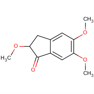 Molecular Structure of 19919-81-4 (1H-Inden-1-one, 2,3-dihydro-2,5,6-trimethoxy-)