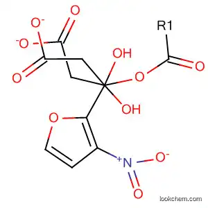 Molecular Structure of 29716-45-8 (Methanediol, (nitro-2-furanyl)-, diacetate (ester))