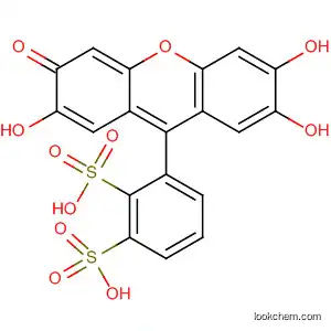 Molecular Structure of 31325-78-7 (Benzenedisulfonic acid, (2,6,7-trihydroxy-3-oxo-3H-xanthen-9-yl)-)