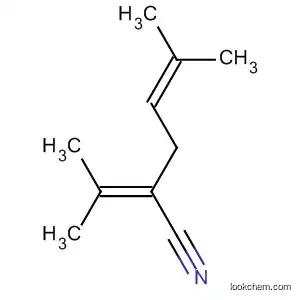 Molecular Structure of 3304-34-5 (4-Hexenenitrile, 5-methyl-2-(1-methylethylidene)-)