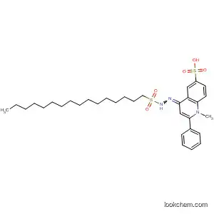 Molecular Structure of 33193-06-5 (6-Quinolinesulfonic acid,
4-[(hexadecylsulfonyl)hydrazono]-1,4-dihydro-1-methyl-2-phenyl-)