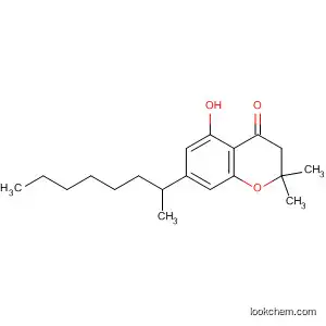 Molecular Structure of 36028-59-8 (4H-1-Benzopyran-4-one,
2,3-dihydro-5-hydroxy-2,2-dimethyl-7-(1-methylheptyl)-)