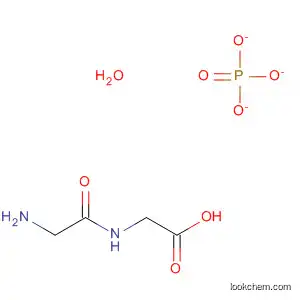 Molecular Structure of 38724-17-3 (Glycine, N-glycyl-, phosphate (1:1), monohydrate)