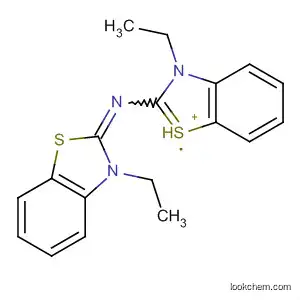 Molecular Structure of 47293-45-8 (Benzothiazolium, 3-ethyl-2-[(3-ethyl-2(3H)-benzothiazolylidene)amino]-)
