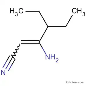 Molecular Structure of 49537-88-4 (2-Hexenenitrile, 3-amino-4-ethyl-)