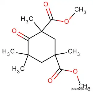 Molecular Structure of 54060-76-3 (1,3-Cyclohexanedicarboxylic acid, 1,3,5,5-tetramethyl-4-oxo-, dimethyl
ester)