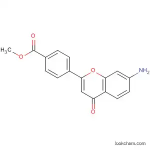 Molecular Structure of 55737-18-3 (Benzoic acid, 4-(7-amino-4-oxo-4H-1-benzopyran-2-yl)-, methyl ester)