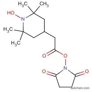 Molecular Structure of 56787-41-8 (1-Piperidinyloxy,
4-[2-[(2,5-dioxo-1-pyrrolidinyl)oxy]-2-oxoethyl]-2,2,6,6-tetramethyl-)