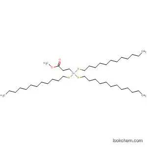 Molecular Structure of 59586-12-8 (Propanoic acid, 3-[tris(dodecylthio)stannyl]-, methyl ester)