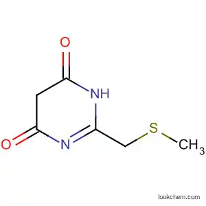 Molecular Structure of 59640-59-4 (4,6(1H,5H)-Pyrimidinedione, 2-[(methylthio)methyl]-)