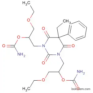 Molecular Structure of 67441-92-3 (2,4,6(1H,3H,5H)-Pyrimidinetrione,
1,3-bis[2-[(aminocarbonyl)oxy]-3-ethoxypropyl]-5-ethyl-5-phenyl-)