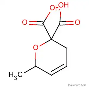 Molecular Structure of 828-50-2 (2H-Pyran-2,2-dicarboxylic acid, 3,6-dihydro-6-methyl-)