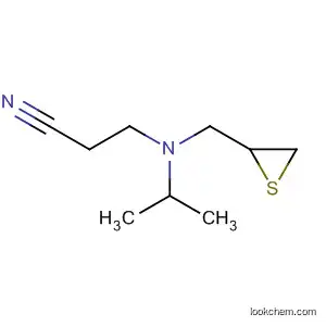 Molecular Structure of 69882-32-2 (Propanenitrile, 3-[(1-methylethyl)(thiiranylmethyl)amino]-)