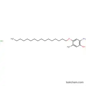 Molecular Structure of 69920-11-2 (Phenol, 2-amino-4-(hexadecyloxy)-5-methyl-, hydrochloride)