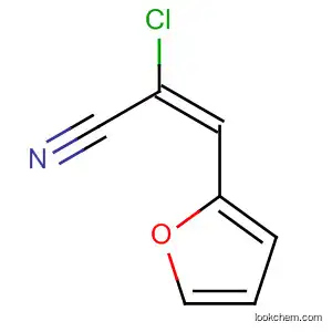 Molecular Structure of 77203-37-3 (2-Propenenitrile, 2-chloro-3-(2-furanyl)-, (E)-)