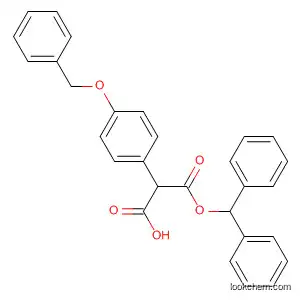 Molecular Structure of 77835-09-7 (Propanedioic acid, [4-(phenylmethoxy)phenyl]-, mono(diphenylmethyl)
ester)