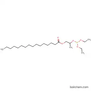 Molecular Structure of 78313-81-2 (Hexadecanoic acid, 2-[(diethoxyphosphinyl)oxy]-1,3-propanediyl ester)