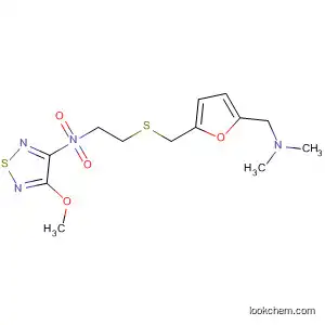 Molecular Structure of 78441-42-6 (1,2,5-Thiadiazol-3-amine,
N-[2-[[[5-[(dimethylamino)methyl]-2-furanyl]methyl]thio]ethyl]-4-methoxy-,
1,1-dioxide)