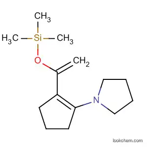 Molecular Structure of 78675-99-7 (Pyrrolidine, 1-[2-[1-[(trimethylsilyl)oxy]ethenyl]-1-cyclopenten-1-yl]-)