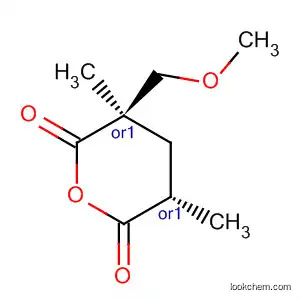 Molecular Structure of 78696-51-2 (2H-Pyran-2,6(3H)-dione, dihydro-3-(methoxymethyl)-3,5-dimethyl-,
trans-)