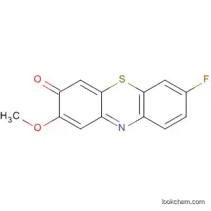 Molecular Structure of 78874-92-7 (3H-Phenothiazin-3-one, 7-fluoro-2-methoxy-)