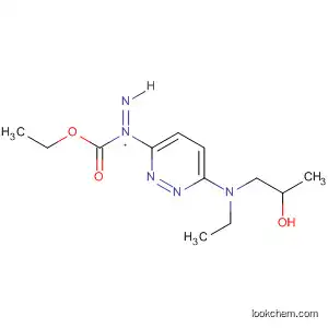 Molecular Structure of 79157-65-6 (Diazenecarboxylic acid,
[6-[ethyl(2-hydroxypropyl)amino]-3-pyridazinyl]-, ethyl ester)
