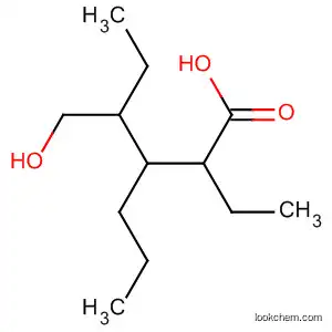 Molecular Structure of 79186-57-5 (Hexanoic acid, 2-ethyl-4-(hydroxymethyl)-3-propyl-)