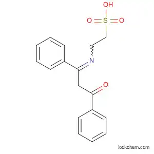 Molecular Structure of 79221-54-8 (Ethanesulfonic acid, 2-[(3-oxo-1,3-diphenylpropylidene)amino]-)