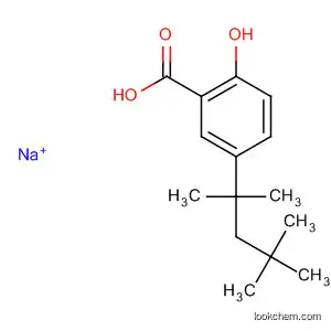 Molecular Structure of 79427-95-5 (Benzoic acid, 2-hydroxy-5-(1,1,3,3-tetramethylbutyl)-, monosodium salt)
