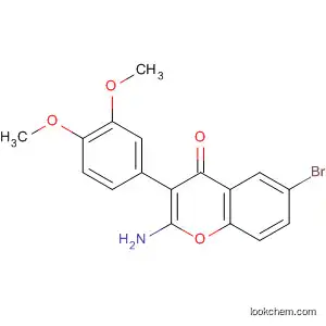 Molecular Structure of 79448-63-8 (4H-1-Benzopyran-4-one, 2-amino-6-bromo-3-(3,4-dimethoxyphenyl)-)