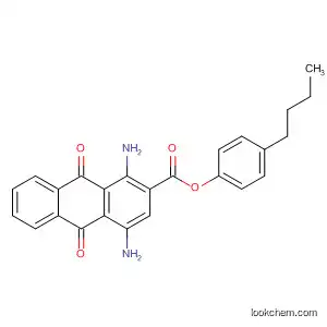 Molecular Structure of 79610-04-1 (2-Anthracenecarboxylic acid, 1,4-diamino-9,10-dihydro-9,10-dioxo-,
4-butylphenyl ester)