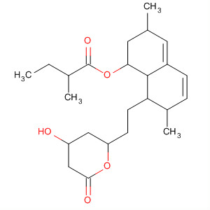 Molecular Structure of 79952-43-5 (Butanoic acid, 2-methyl-,
1,2,3,7,8,8a-hexahydro-3,7-dimethyl-8-[2-(tetrahydro-4-hydroxy-6-oxo-2
H-pyran-2-yl)ethyl]-1-naphthalenyl ester)