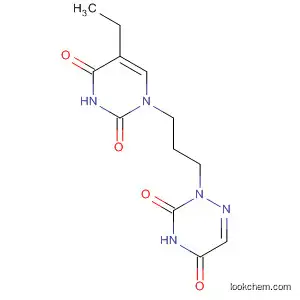Molecular Structure of 79957-18-9 (1,2,4-Triazine-3,5(2H,4H)-dione,
2-[3-(5-ethyl-3,4-dihydro-2,4-dioxo-1(2H)-pyrimidinyl)propyl]-)