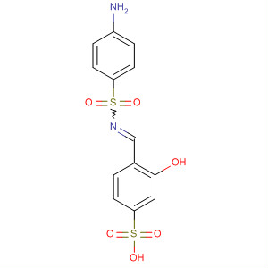 Molecular Structure of 79958-06-8 (Benzenesulfonic acid,
4-[[[(4-aminophenyl)sulfonyl]imino]methyl]-3-hydroxy-)