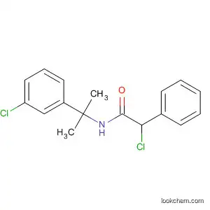 Molecular Structure of 79998-54-2 (Benzeneacetamide, 2-chloro-N-[1-(3-chlorophenyl)-1-methylethyl]-)