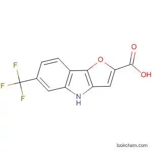 Molecular Structure of 80019-61-0 (4H-Furo[3,2-b]indole-2-carboxylic acid, 6-(trifluoromethyl)-)