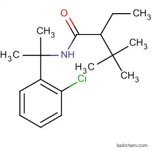 Molecular Structure of 80036-67-5 (Butanamide, N-[1-(2-chlorophenyl)-1-methylethyl]-2-ethyl-3,3-dimethyl-)