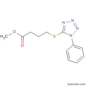Molecular Structure of 80472-90-8 (Butanoic acid, 4-[(1-phenyl-1H-tetrazol-5-yl)thio]-, methyl ester)