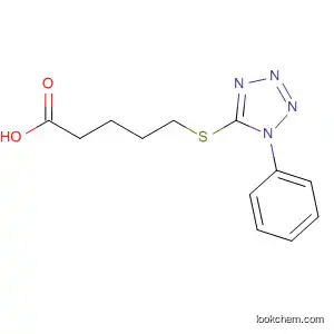 Molecular Structure of 80473-05-8 (Pentanoic acid, 5-[(1-phenyl-1H-tetrazol-5-yl)thio]-)