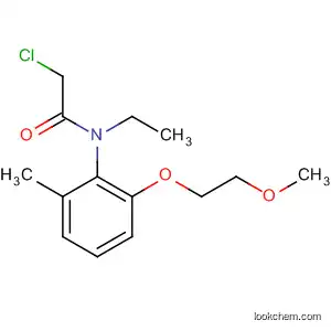 Molecular Structure of 80911-29-1 (Acetamide, 2-chloro-N-ethyl-N-[2-(2-methoxyethoxy)-6-methylphenyl]-)