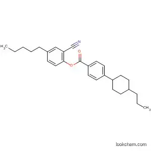 Molecular Structure of 81049-08-3 (Benzoic acid, 4-(4-propylcyclohexyl)-, 2-cyano-4-pentylphenyl ester,
trans-)