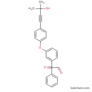 Molecular Structure of 83694-75-1 (Ethanedione,
[3-[4-(3-hydroxy-3-methyl-1-butynyl)phenoxy]phenyl]phenyl-)
