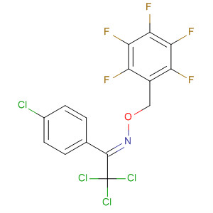 Ethanone, 2,2,2-trichloro-1-(4-chlorophenyl)-,  O-[(pentafluorophenyl)methyl]oxime, (E)-