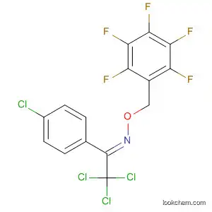 Molecular Structure of 85000-52-8 (Ethanone, 2,2,2-trichloro-1-(4-chlorophenyl)-,
O-[(pentafluorophenyl)methyl]oxime, (E)-)