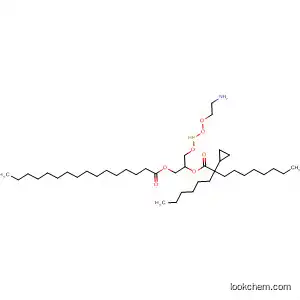 Molecular Structure of 85506-89-4 (Cyclopropaneoctanoic acid, 2-octyl-,
1-[[[(2-aminoethoxy)hydroxyphosphinyl]oxy]methyl]-2-[(1-oxohexadecyl)
oxy]ethyl ester)