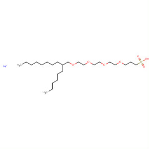 4,7,10,13-Tetraoxatricosane-1-sulfonic acid, 15-hexyl-, sodium salt