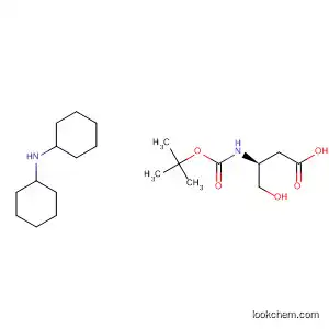 Molecular Structure of 85535-52-0 (Butanoic acid, 3-[[(1,1-dimethylethoxy)carbonyl]amino]-4-hydroxy-, (S)-,
compd. with N-cyclohexylcyclohexanamine (1:1))