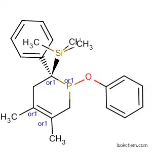 Molecular Structure of 87924-13-8 (Phosphorin,
1,2,3,6-tetrahydro-4,5-dimethyl-1-phenoxy-2-phenyl-2-(trimethylsilyl)-,
cis-)