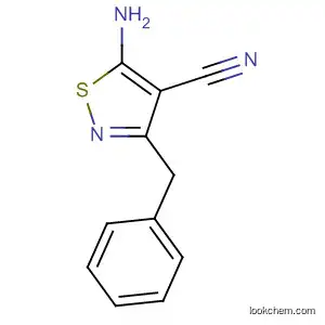 Molecular Structure of 87945-33-3 (4-Isothiazolecarbonitrile, 5-amino-3-(phenylmethyl)-)