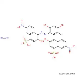 Molecular Structure of 89872-41-3 (1-Naphthalenesulfonic acid,
4,4'-[(4,6-dihydroxy-1,3-phenylene)bis(azo)]bis[3-hydroxy-7-nitro-)